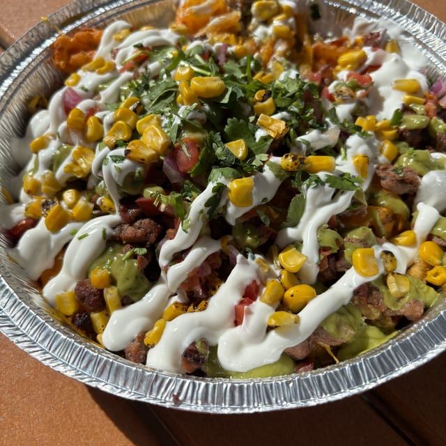 Carne Asada Waffle Fries.