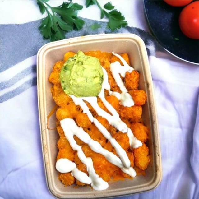 Stacked Tater Tots.