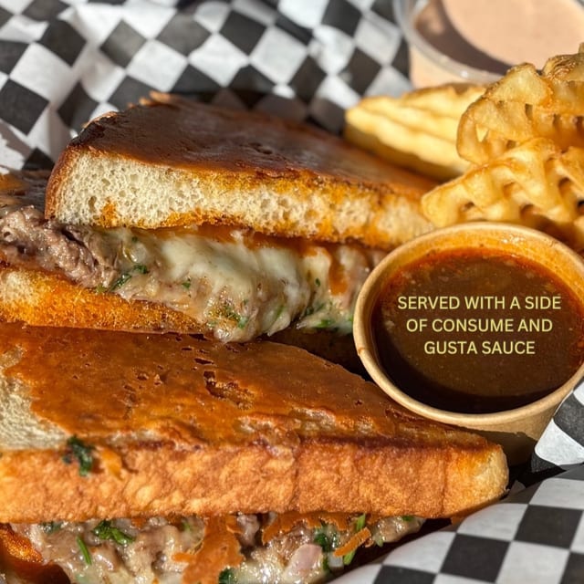 Birria Grilled Cheese Sandwich.